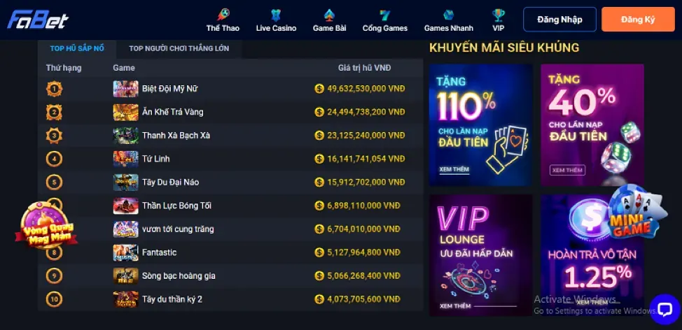 Khuyến mãi đăng ký thành viên mới tại 3win